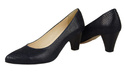 Damenschuhe Pumps, Naturleder, Schuppenmotiv, Marineblau 927 ElitaBut