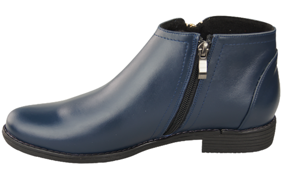 Damenschuhe Damenstiefel Warmes Naturleder Marineblau 872 Von Elitabut