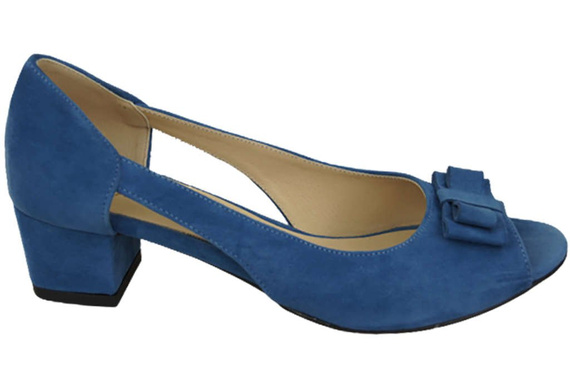 Damenschuhe Sandalen Blau, natürliches Wildleder 145 von ElitaBut