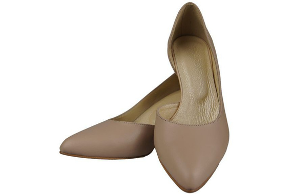 Damenschuhe Pumps aus Naturleder Cappuccino Lico 900 ElitaBut