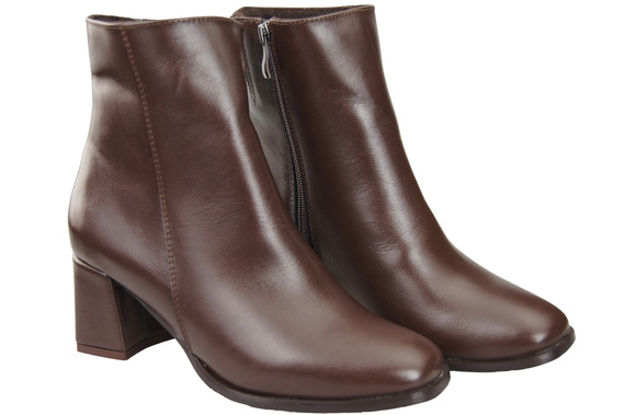 Damenstiefel Schokolade für Winter Naturleder 214 Z ElitaBut