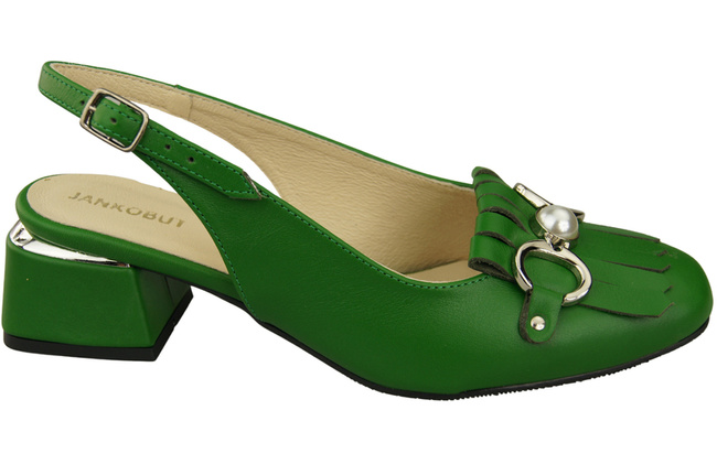 Damenschuhe Grün Sandalen mit Fransen verziert Naturleder 208 ElitaBut