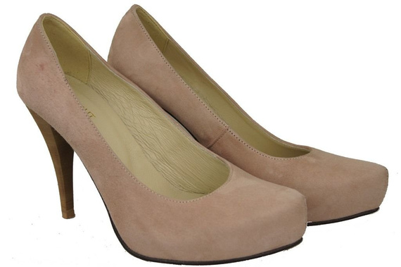 Damenschuhe Pumps Rosa Puder Naturleder Wildleder 644 ElitaBut
