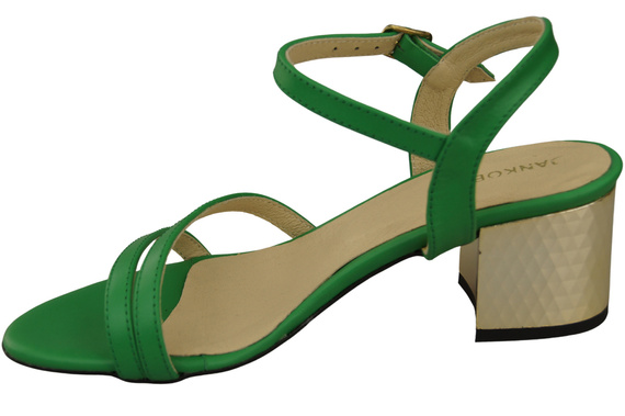 Damenschuhe Limette Naturleder 197 Sinnlich freizügige Fußsandalen ElitaBut