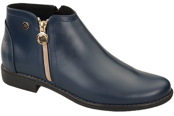 Frühlingsstiefel für Damenschuhe, Naturleder, Marineblau 872 ElitaBut