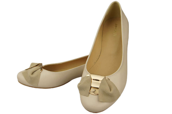 Damen Ballerinas, Naturleder, Beige 894 ElitaBut