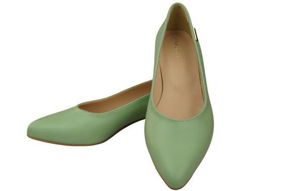 Damen Pumps Minze mit niedrigem Absatz zeitlose Eleganz und Komfort 220 ElitaBut