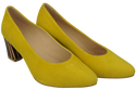 Damenschuhe Zitronenpumps Natürliches Wildleder mit dekorativem Absatz 158 von ElitaBut