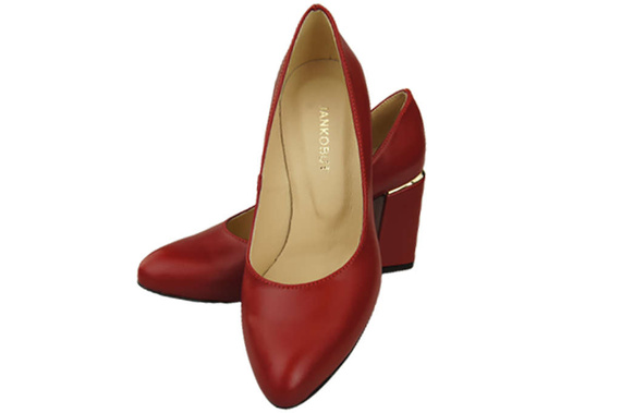 Damenschuhe Rote Pumps, Naturleder 179 ElitaBut