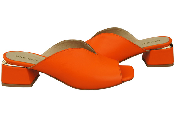 Damen Schuhe Absätze Flip Flops Orange Naturleder 210 ElitaBut