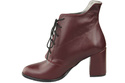 Damenschuhe Schnürstiefel Frühling/Herbst Naturleder Burgund 174 L ElitaBut