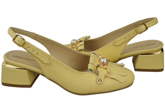 Damenschuhe Banane Sandalen mit Fransen verziert Naturleder 208 ElitaBut