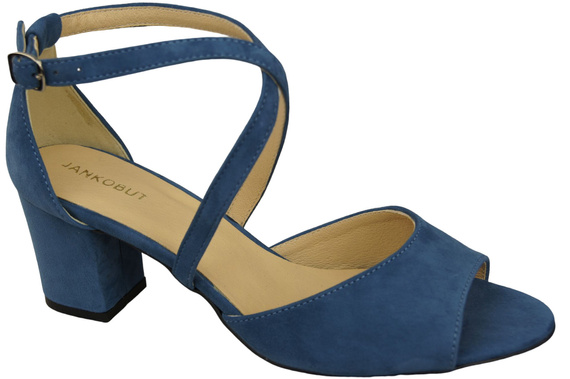 Damenschuhe Sandalen Blau, Naturleder, Wildleder 111 ElitaBut