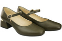 Damenschuhe Olive Riemchenpumps Naturleder 202 ElitaBut