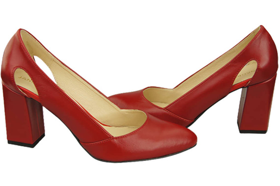 Damenschuhe Rote Pumps, Naturleder 184 ElitaBut