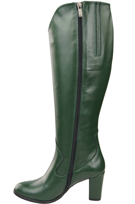 Stilvolle Damen Smaragdgrün Stiletto Stiefel Naturleder 211 ElitaBut