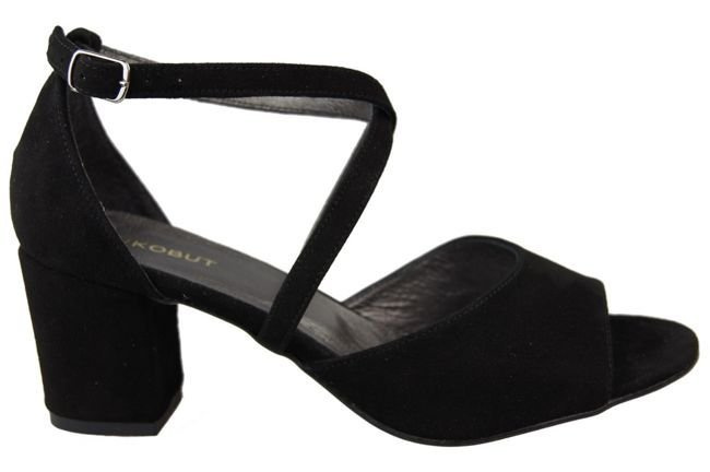 Damenschuhe Sandalen Schwarz, Naturleder, Wildleder 111 ElitaBut