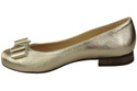 Damen Ballerinas Naturleder Gold 702 ElitaBut