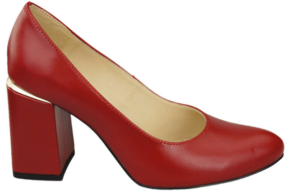 Damenschuhe Rote Pumps, Naturleder 179 ElitaBut