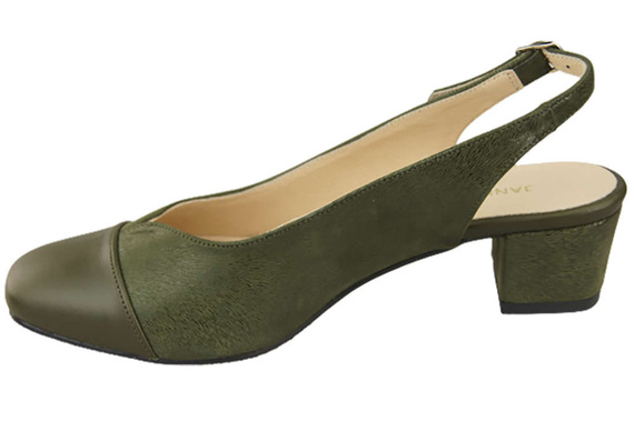 Damenschuhe Sandalen Naturleder 165 Olive ElitaBut