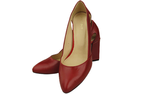 Damenschuhe Rote Pumps, Naturleder 184 ElitaBut