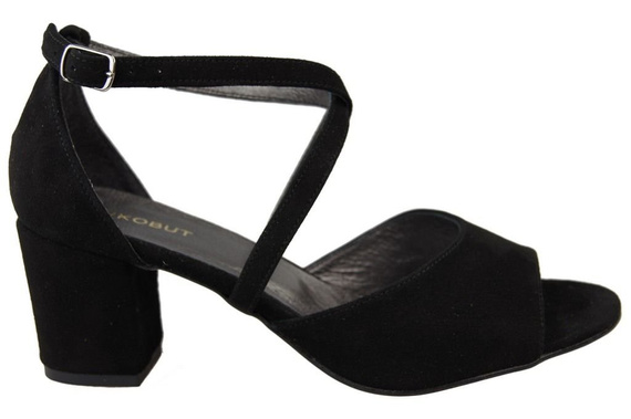 Damenschuhe Sandalen Schwarz, Naturleder, Wildleder 111 ElitaBut