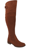 Schuhe Damenstiefel Stiefel Overknee-Stiefel, Naturleder, Velours, Kastanie 154 ElitaBut