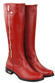 Damenstiefel, Stiefel, Naturleder, Rot 884 ElitaBut