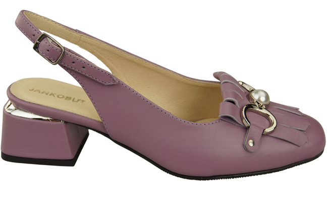 Damenschuhe Lilienfarben Sandalen mit Fransen verziert Naturleder 208 ElitaBut