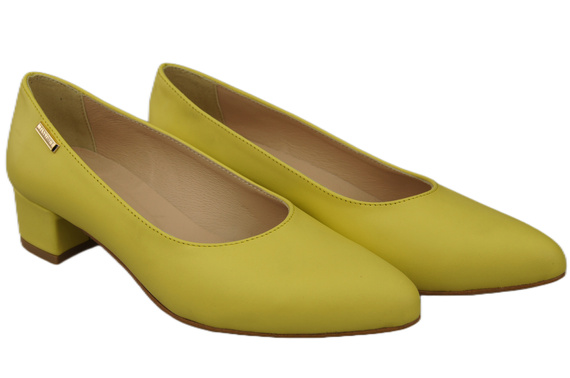 Damen Pumps Zitrone mit niedrigem Absatz zeitlose Eleganz und Komfort 220 ElitaBut