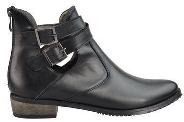 Damenstiefeletten, Naturleder, Schwarz 931 ElitaBut