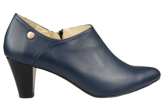 Damenstiefeletten, Naturleder, Marineblau 864 ElitaBut