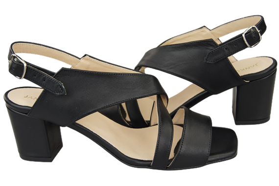 Damenschuhe Sandalen Schwarz Naturleder 149 ElitaBut