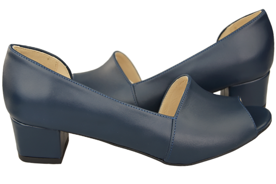 Damenschuhe Sandalen Marineblau Naturleder 147 ElitaBut