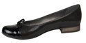 Damen-Ballerinas, Naturleder, Schwarz 873 ElitaBut