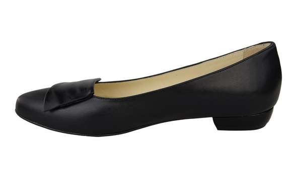 Damenschuhe Ballerinas Schwarz, Naturleder 988 ElitaBut