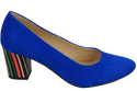Damenschuhe Azure Pumps Natürliches Wildleder mit dekorativem Absatz 158 von ElitaBut