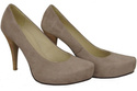 Damenschuhe Cappuccino-Pumps Naturleder Wildleder 644 ElitaBut