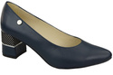 Damenschuhe Pumps Marineblau, Naturleder 142 ElitaBut