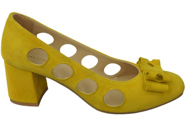 Damenschuhe Zitronenpumps Natürliches Wildleder 182 ElitaBut