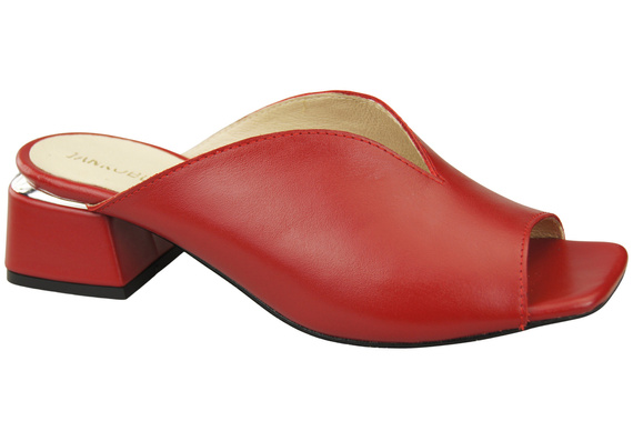 Damen Schuhe Absätze Flip Flops Rot Naturleder 210 ElitaBut