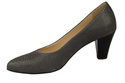 Damenschuhe Pumps, Naturleder, Schuppenmotiv, Grau 927 ElitaBut