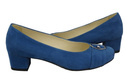 Damenschuhe Pumps Blau, Natürliches Wildleder 135 ElitaBut