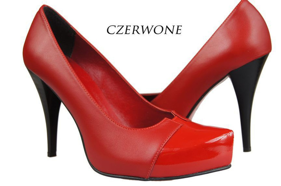 Damenschuhe Pumps, Naturleder, Rot 897 ElitaBut