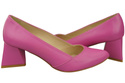 Damen Pumps Fuchsie Echtleder Spitz Zehen Absatz ElitaBut 221