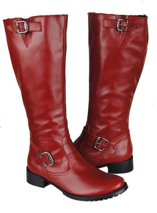 Damenstiefel, Stiefel, Naturleder, rot 747 ElitaBut