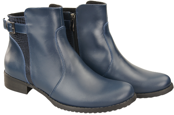Winterstiefel für Damen, Naturleder, Marineblau 156 von ElitaBut