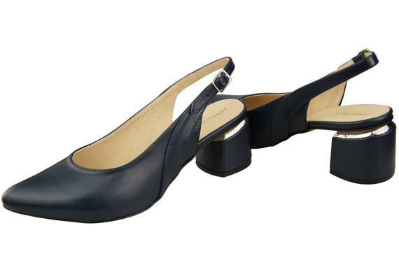 Damenschuhe Sandalen Marineblau Naturleder 196 ElitaBut