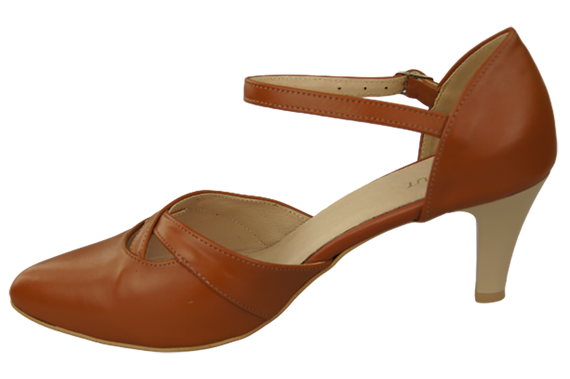 Damenschuhe Sandalen Rot Naturleder 151 ElitaBut