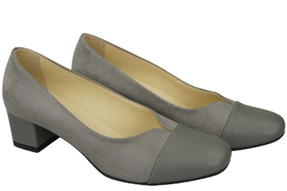 Damenschuhe Pumps Naturleder 164 Grau ElitaBut